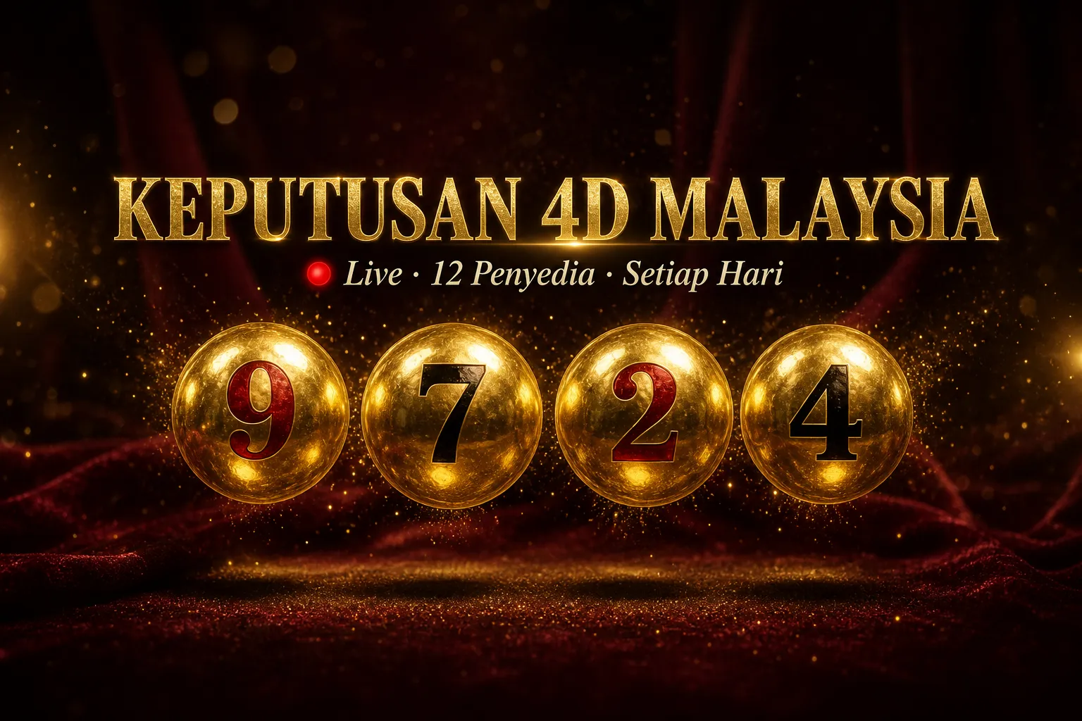 Malaysia 4D Results · Live · 12 Operators · Daily